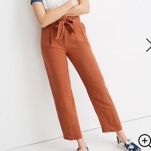 NWT Madewell Paperbag Linen Panta